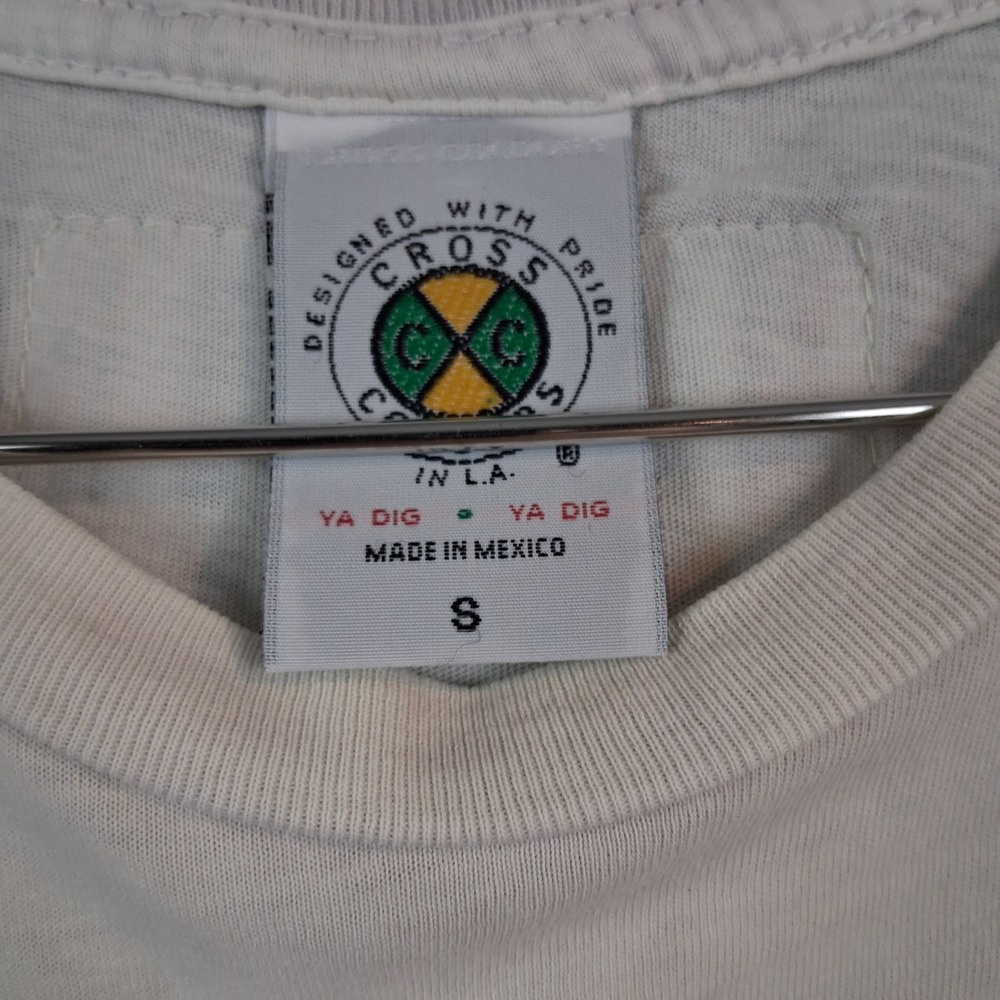 Cross Colours Accept No Imitations Africa Graphic T-Shirt White Small - Picture 5 of 10